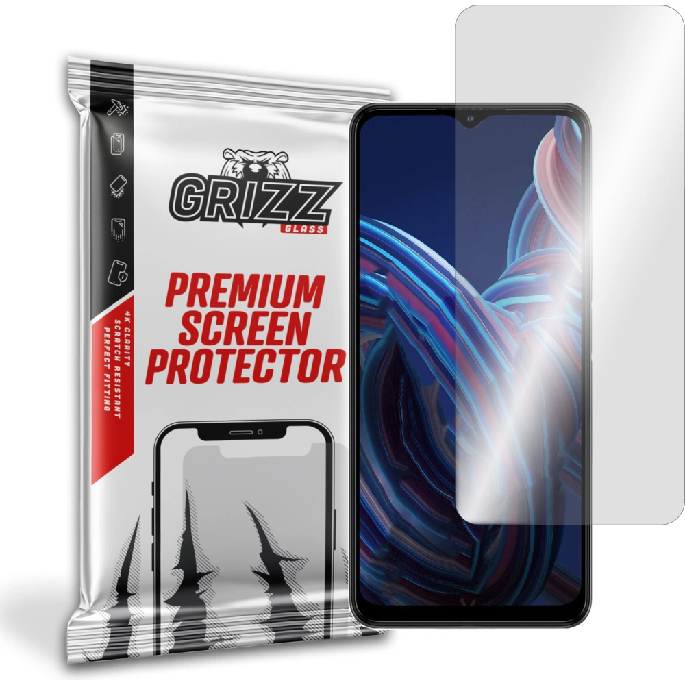 Szkło hybrydowe GrizzGlass HybridGlass do ZTE Blade A72 5G