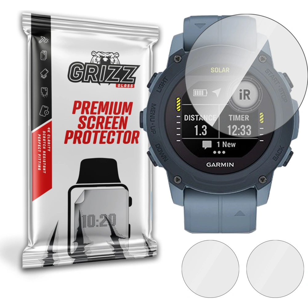 Szkło hybrydowe GrizzGlass HybridGlass do Garmin Descent G1