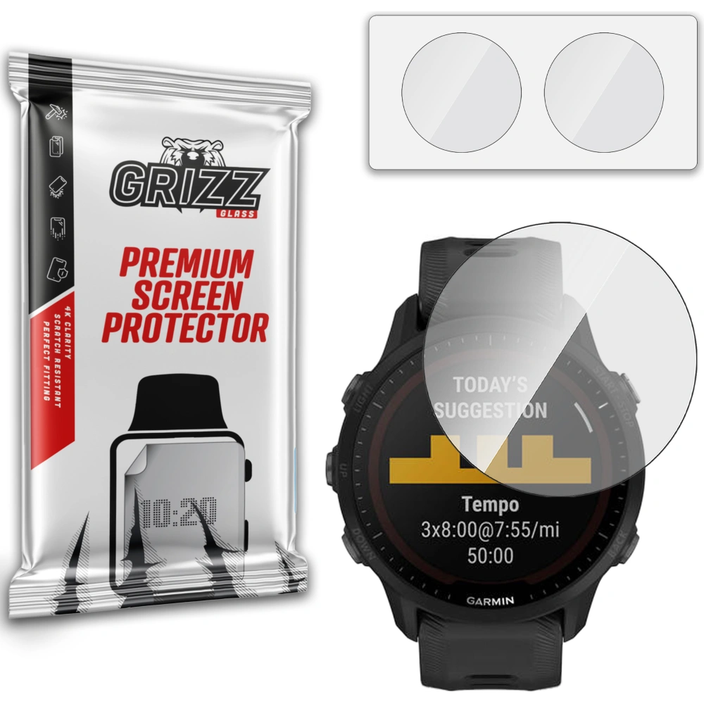 Szkło hybrydowe GrizzGlass HybridGlass do Garmin Forerunner 955