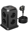 BlitzWolf BW-PC3 Desktop Power Strip and USB Charger Tower 8x AC, 2x USB, 2x USB-C (black)