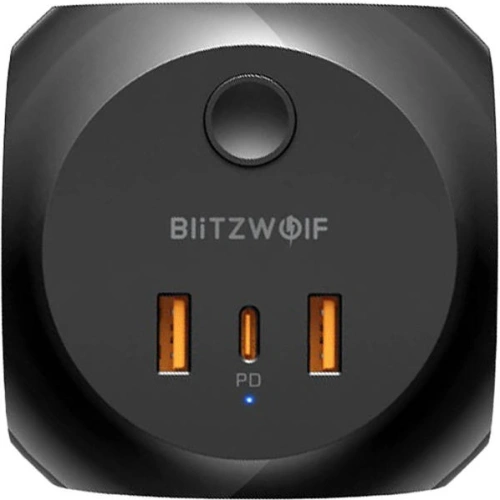 Kup Netzteil mit 3 AC-Steckdosen, 2x USB, 1x USB-C Blitzwolf BW-PC1 (schwarz) - BLZ495 - {ean13} - Sklep Home Screen