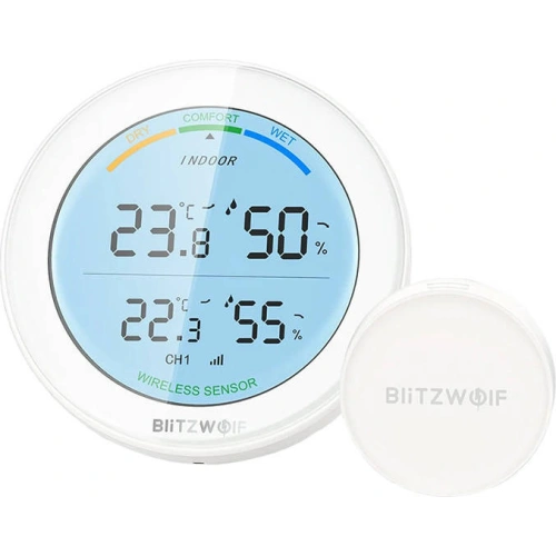 Kup Bezdrátová meteorologická stanice Wi-Fi Blitzwolf BW-WS01 (bílá) - BLZ496 - {ean13} - Sklep Home Screen