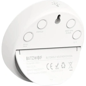 Kup Bezprzewodowa stacja pogodowa Wi-Fi Blitzwolf BW-WS01 (biała) - BLZ496 - {ean13} - Sklep Home Screen