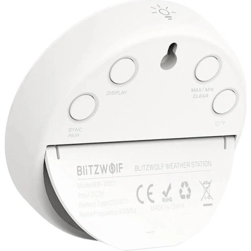 Kup Bezprzewodowa stacja pogodowa Wi-Fi Blitzwolf BW-WS01 (biała) - BLZ496 - {ean13} - Sklep Home Screen