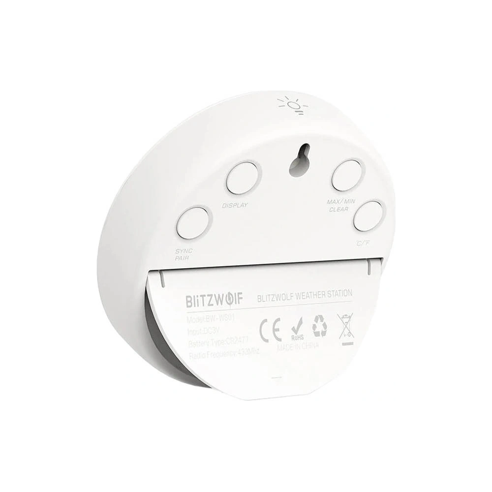 Bezprzewodowa stacja pogodowa Wi-Fi Blitzwolf BW-WS01 (biała)