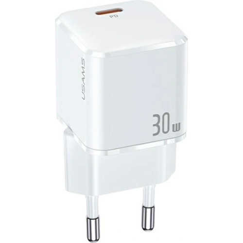 Kup USAMS T45 Mini Netzladegerät 1xUSB-C 30W PD3.0 Schnellladung weiß/white CC148TC02 - USA538WHT - {ean13} - Sklep Home Screen