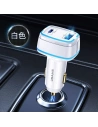 Buy USAMS Car Charger 1xUSB+1xUSB-C C24 120W Fast Charge white CC142TC02 (US-CC142) - USA483WHT - {ean13} - Home Screen Store Europe