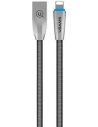Cablu împletit USAMS U-Light Lightning gri/gray 1,2m IPZSUSB02