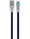 Cablu împletit USAMS U-Light Lightning albastru 1,2m IPZSUSB03