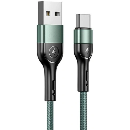 Kup Cablul împletit USAMS U55 2A USB-C U55 verde 1m SJ449USBSG02 - USA325GRN - {ean13} - Sklep Home Screen