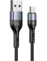 Cablu împletit USAMS U55 2A microUSB U55 negru/black 1m SJ450ZJ01 SJ450USBSG01