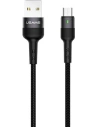 Cablul împletit USAMS U26 microUSB 1m 2A Încărcare rapidă negru/SF312MC01 SJ312USB01