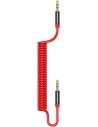 Kup Adaptor USAMS Spring jack audio 3,5mm - 3,5mm 1,2m roșu/red SJ256YP02 - USA033RED - {ean13} - Sklep Home Screen