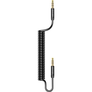 Kup USAMS Spring Audio-Jack-Adapter 3,5mm - 3,5mm 1,2m schwarz/black SJ256YP01 - USA032BLK - {ean13} - Sklep Home Screen