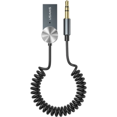 Kup Adapter USAMS Audio Bluetooth 5.0 USB-AUX Grau/Tarnish SJ464JSQ01 - USA013TAR - {ean13} - Sklep Home Screen