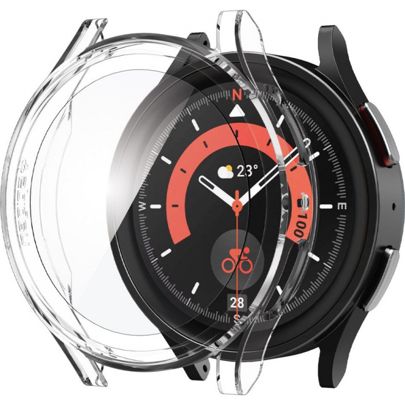 Kup Etui Spigen Thin Fit + Szkło Samsung Galaxy Watch 5 Pro 45mm Crystal Clear - 8809811868258 - SPN2318 - Homescreen.pl