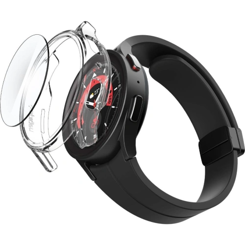Kup Etui Spigen Thin Fit + Sklíčko Samsung Galaxy Watch 5 Pro 45mm Crystal Clear - SPN2318 - {ean13} - Sklep Home Screen