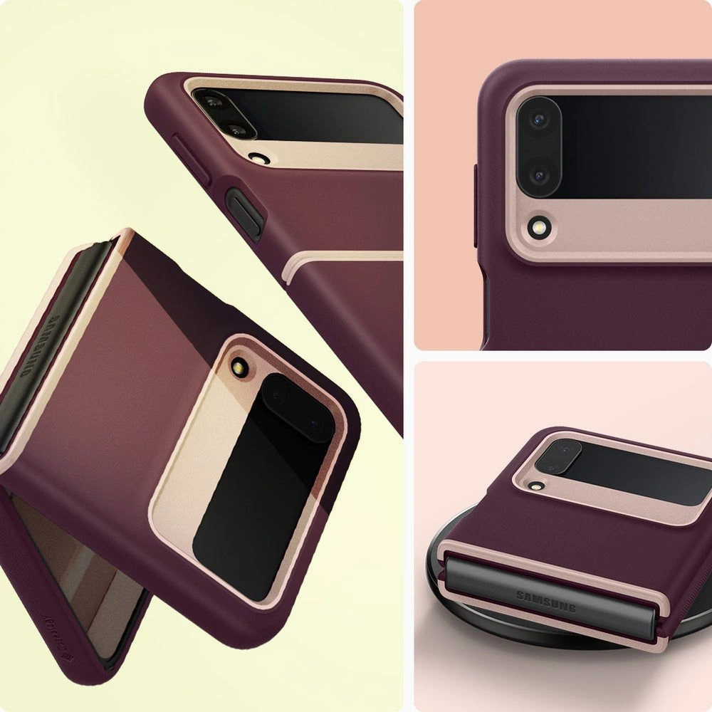Etui Caseology Nano Pop Samsung Galaxy Z Flip 4 Burgundy Bean