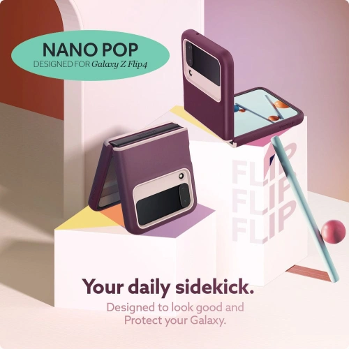 Kup Etui Caseology Nano Pop Samsung Galaxy Z Flip 4 Burgundská fazole - CSL064 - {ean13} - Sklep Home Screen