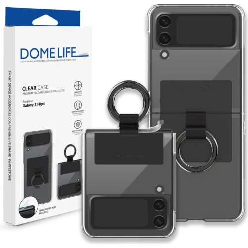 Kup Etui Whitestone Clear Case Ring Samsung Galaxy Z Flip 4 Negru - WSD070 - {ean13} - Sklep Home Screen