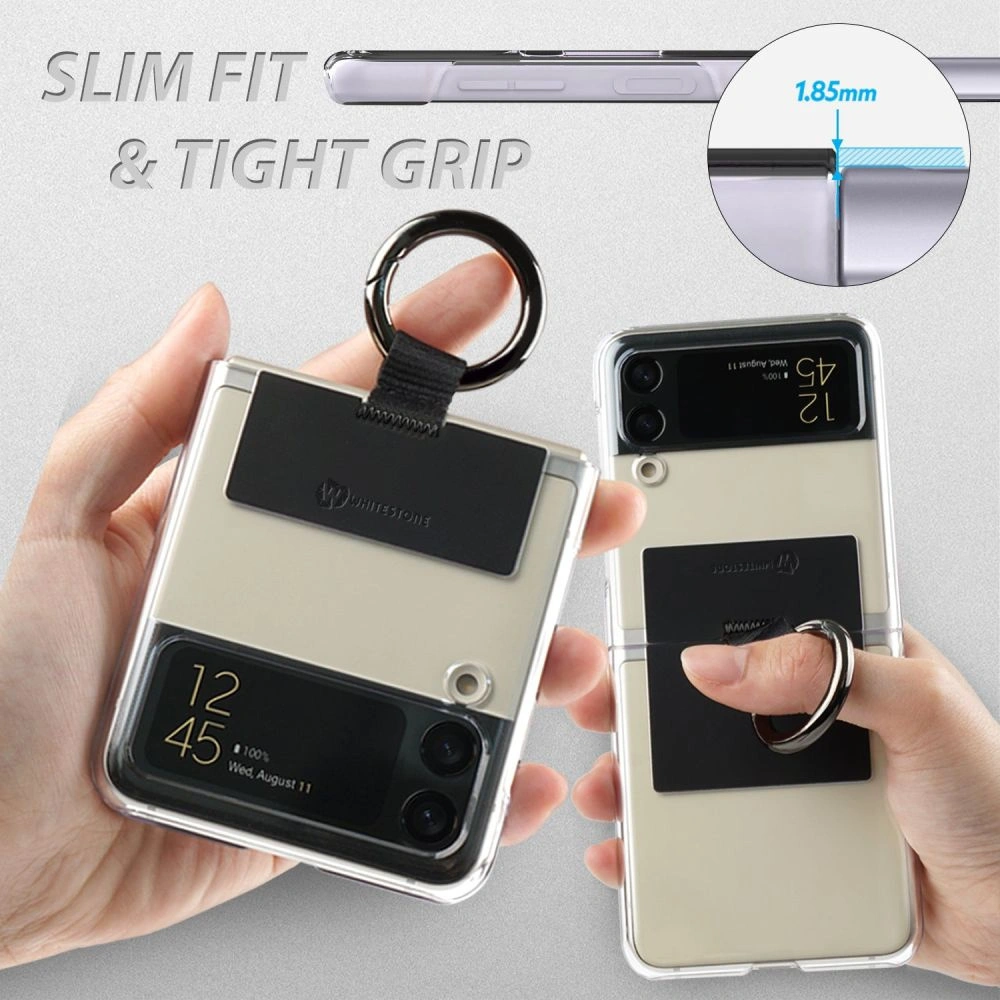 Etui Whitestone Clear Case Ring Samsung Galaxy Z Flip 4 Beige