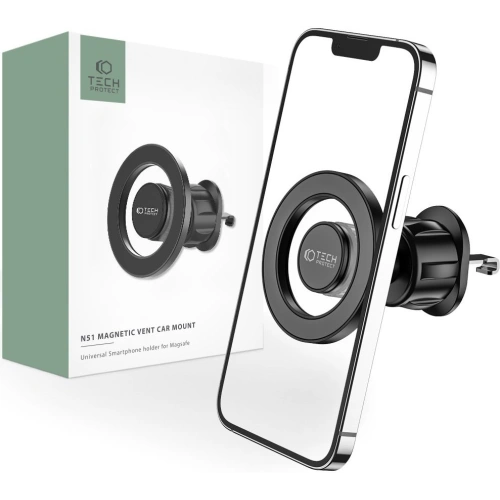 Kup Uchwyt samochodowy Tech-Protect N51 Magnetic MagSafe Vent Car Mount Black - THP1320 - {ean13} - Sklep Home Screen