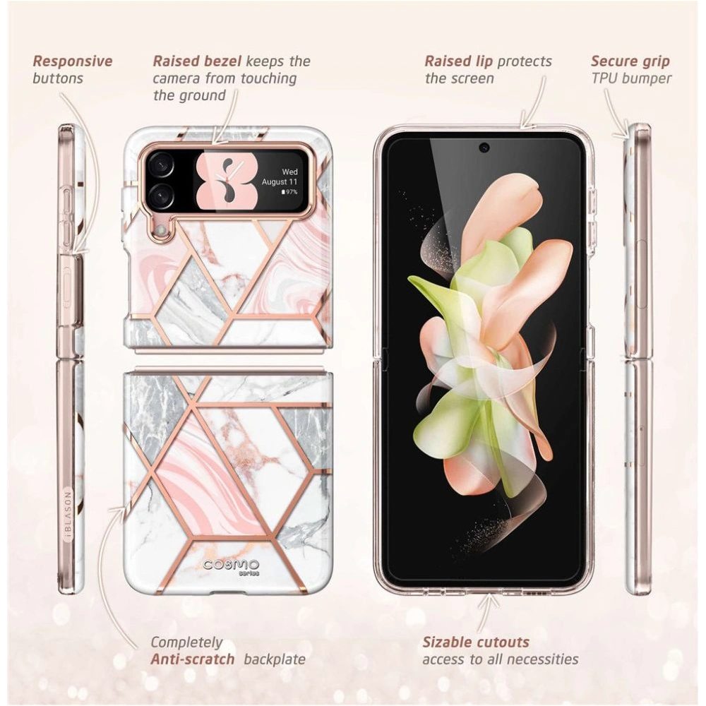 Etui Supcase Cosmo Samsung Galaxy Z Flip 4 Marble