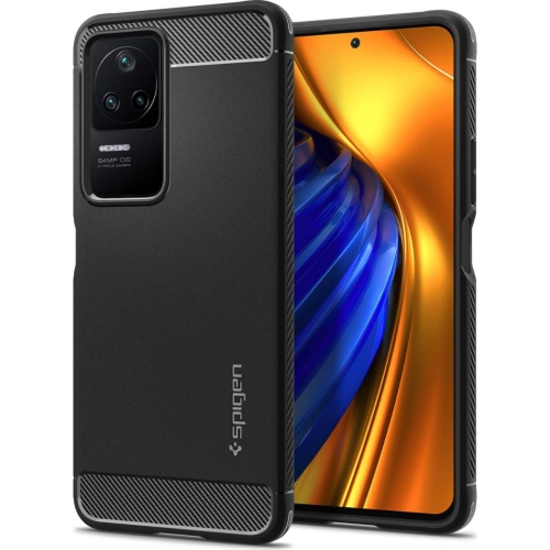 Kup Etui Spigen Rugged Armor POCO F4 Matt Fekete - SPN2325 - {ean13} - Sklep Home Screen