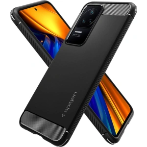 Kup Etui Spigen Rugged Armor POCO F4 Matt Fekete - SPN2325 - {ean13} - Sklep Home Screen