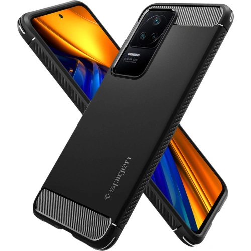 Buy Spigen Rugged Armor POCO F4 Matte Black - SPN2325 - {ean13} - Home Screen Store Europe