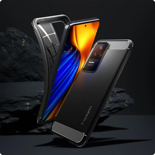Buy Spigen Rugged Armor POCO F4 Matte Black - SPN2325 - {ean13} - Home Screen Store Europe