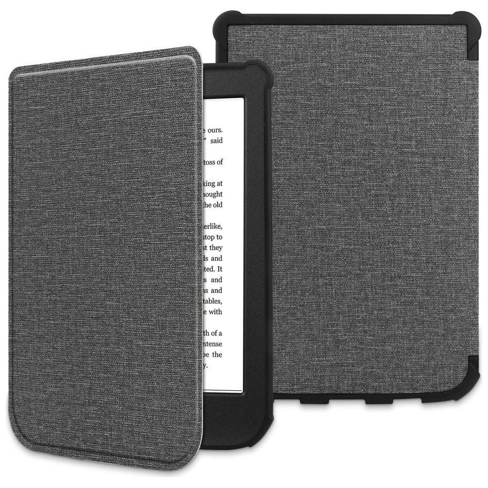 Etui Tech-Protect Smartcase Pocketbook Color/Touch Lux 4/5/HD 3 Light Grey