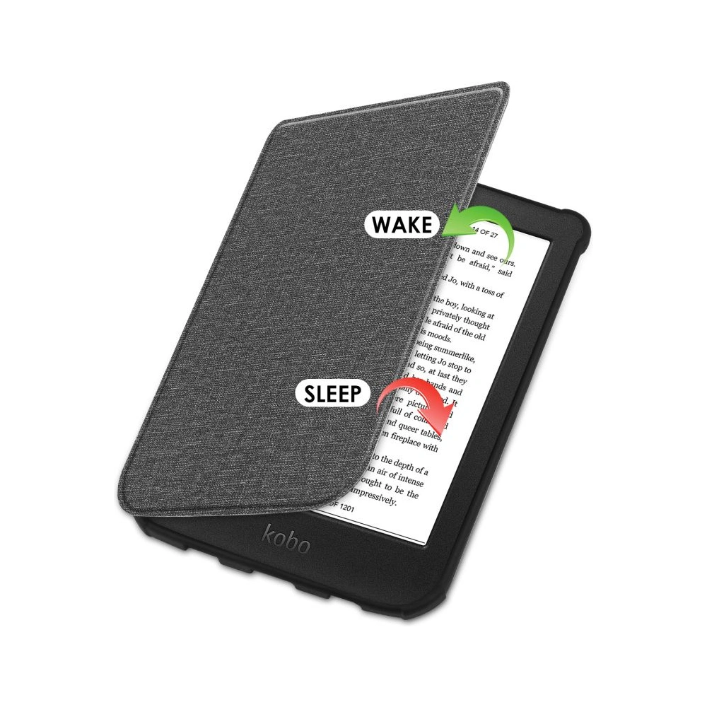 Etui Tech-Protect Smartcase Pocketbook Color/Touch Lux 4/5/HD 3 Light Grey