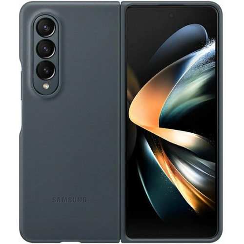 Kup Etui Samsung Galaxy Z Fold 4 EF-VF936LJEGWW gri/moss gray Leather Cover - SMG763 - {ean13} - Sklep Home Screen