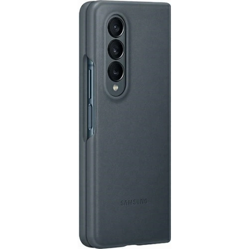 Kup Etui Samsung Galaxy Z Fold 4 EF-VF936LJEGWW gri/moss gray Leather Cover - SMG763 - {ean13} - Sklep Home Screen