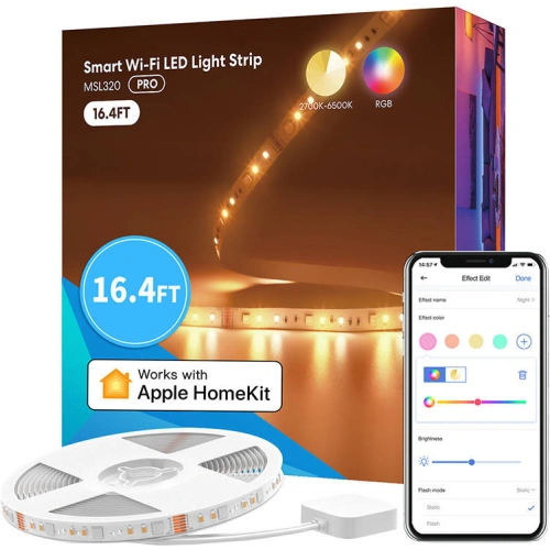 Buy Meross MSL320 Smart WiFi LED Strip RGBW 5m (Homekit) - MSS028 - {ean13} - Home Screen Store Europe