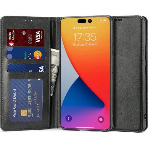 Kup Case Tech-Protect Wallet Magnet Apple iPhone 14 Pro Max Schwarz - THP1333 - {ean13} - Sklep Home Screen