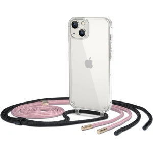 Etui Tech-Protect Flexair Chain Apple iPhone 14 Plus / 15 Plus Black & Pink