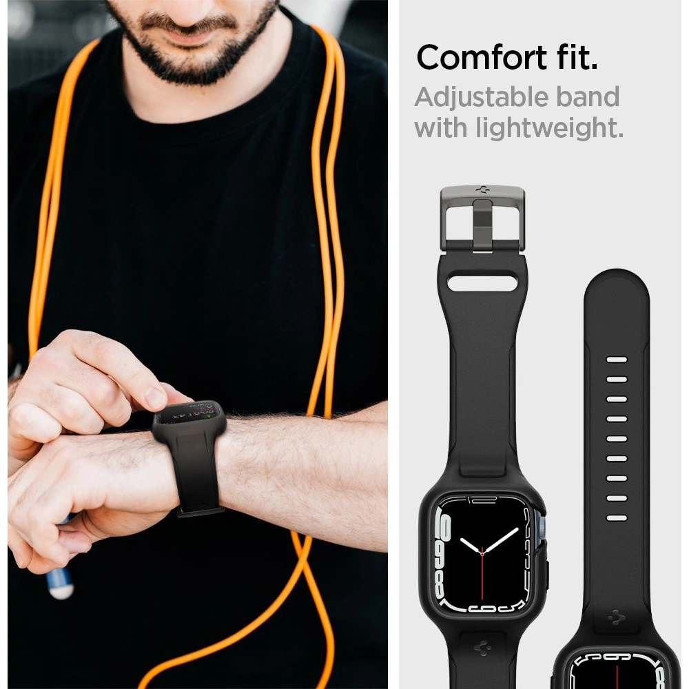 Pasek Spigen Liquid Air Pro Apple Watch 4/5/6/7/8/9/SE 44/45mm Black