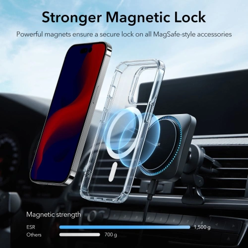 Kup Etui ESR Krystec Halolock MagSafe Apple iPhone 14 Pro Clear - ESR522 - {ean13} - Sklep Home Screen
