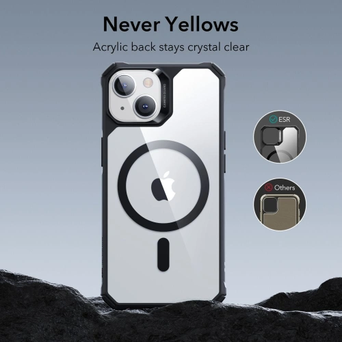 Kup Etui ESR Air Armor Halolock MagSafe Apple iPhone 14/13 Clar/Negru - ESR530 - {ean13} - Sklep Home Screen