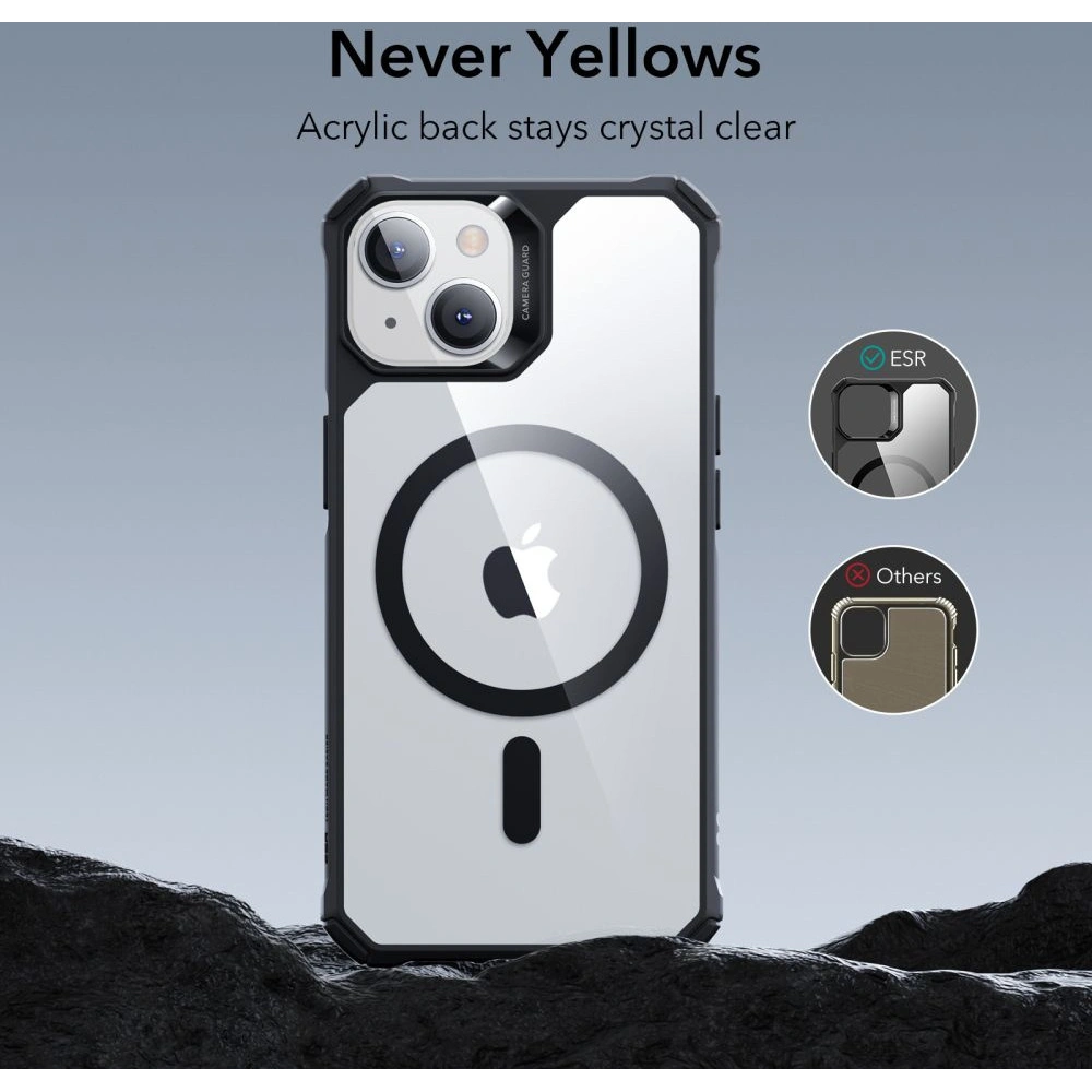 Etui ESR Air Armor Halolock MagSafe Apple iPhone 14 Plus / 15 Plus Clear/Black