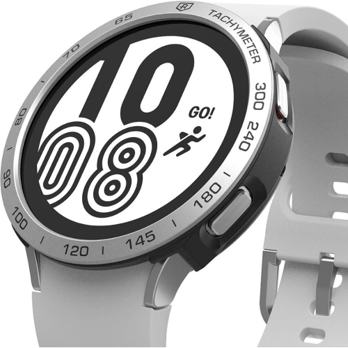 Buy Ringke Bezel Styling 44-10 + Ringke Air Sports Case Samsung Galaxy Watch 4 44mm Black/Silver - RGK1655 - {ean13} - Home Screen Store Europe