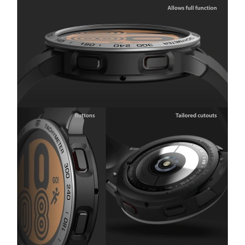 Buy Ringke Bezel Styling 44-10 + Ringke Air Sports Case Samsung Galaxy Watch 4 44mm Black/Silver - RGK1655 - {ean13} - Home Screen Store Europe