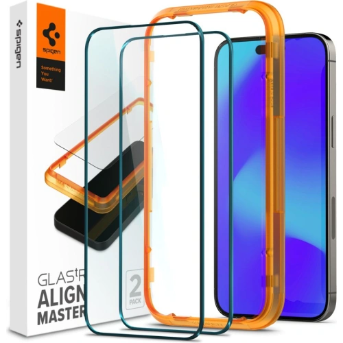 Kup Tvrdé sklo Spigen GLAS.tR Slim AlignMaster Apple iPhone 14 Pro Max Black [2 PACK] - SPN2340 - {ean13} - Sklep Home Screen