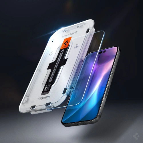 Kup Gehärtetes Glas Spigen GLAS.tR ez Fit Apple iPhone 14 Pro Clear [2 PACK] - SPN2343 - {ean13} - Sklep Home Screen