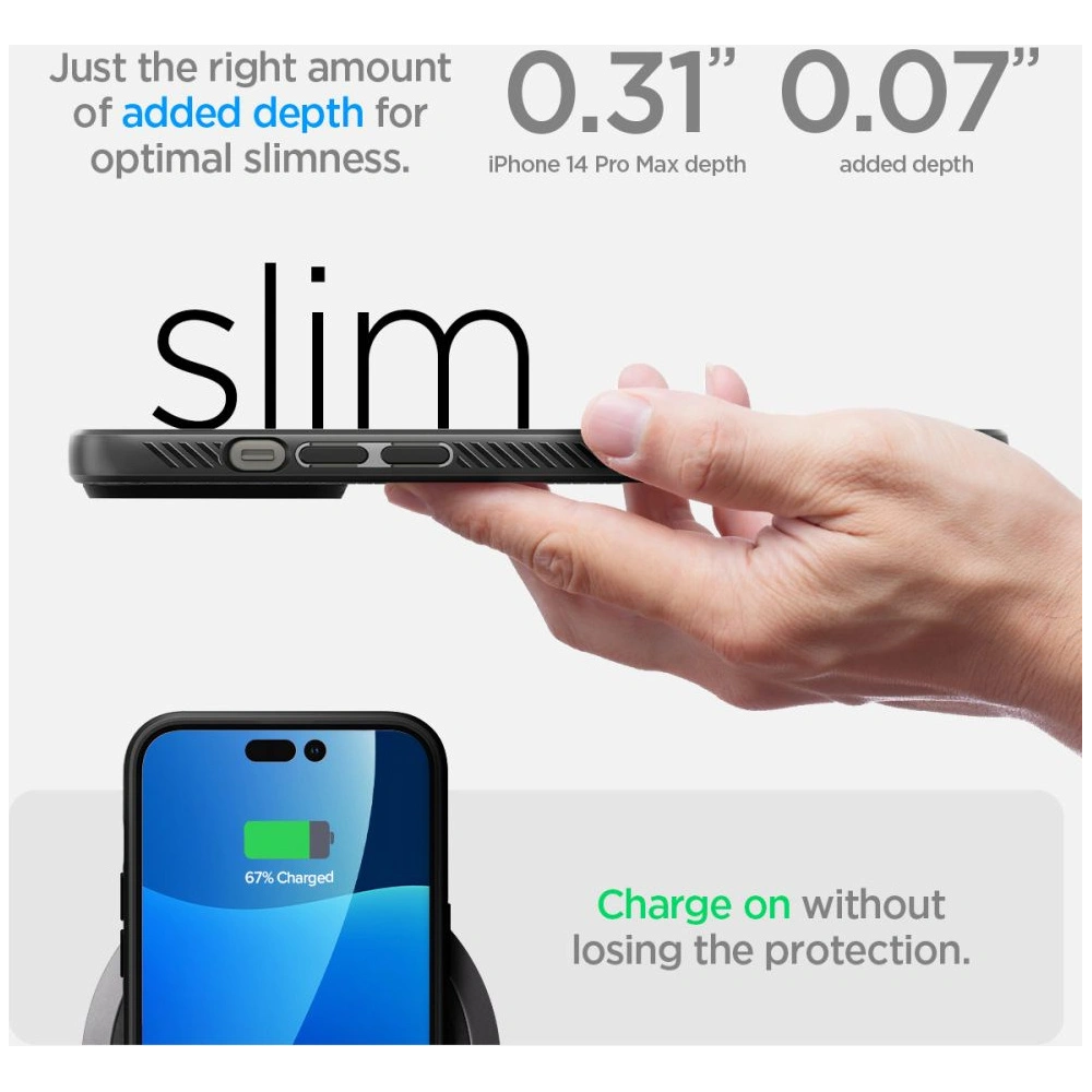 Etui Spigen Liquid Air Apple iPhone 14 Pro Max Matte Black