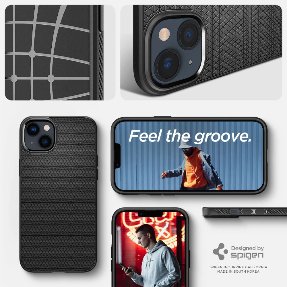 Etui Spigen Liquid Air Apple iPhone 14 Plus / 15 Plus Matte Black