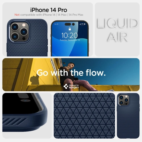 Kup Etui Spigen Liquid Air Apple iPhone 14 Pro Tengerészkék - SPN2351 - {ean13} - Sklep Home Screen