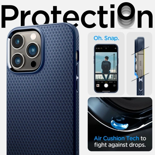 Kup Etui Spigen Liquid Air Apple iPhone 14 Pro Tengerészkék - SPN2351 - {ean13} - Sklep Home Screen